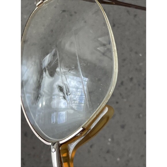 Safilo Eyeglasses Frames ONLY Elasta 51-17-130 4672 K9N gold half rim Italy Vtg - Picture 16 of 16